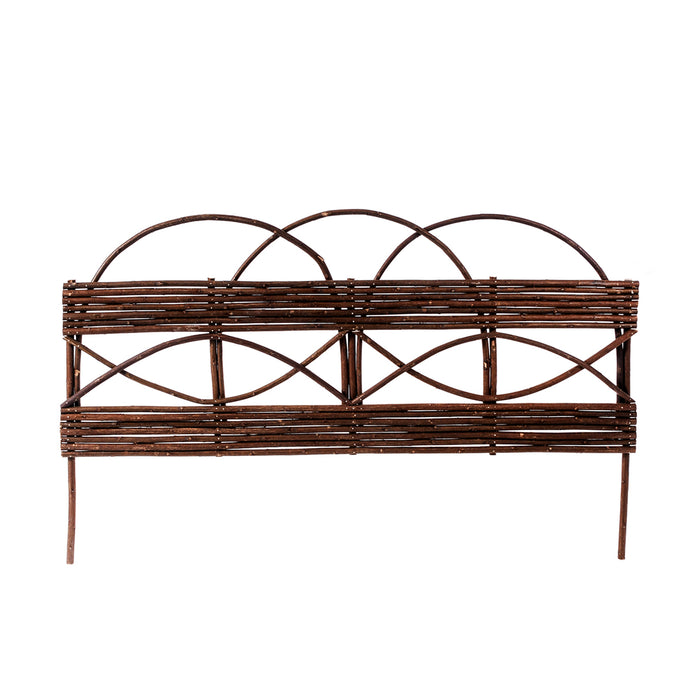 Set 2 Bordatura Aiuola in Legno Larghezza cm 80