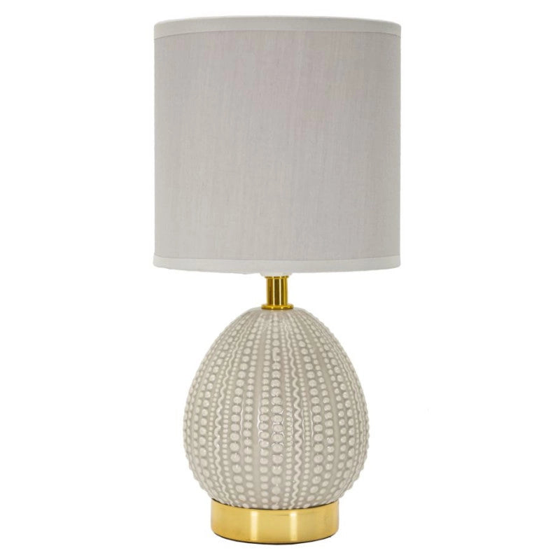 Lampadelle A Da Comodino Flavi Grigia cm ø 15x30,5