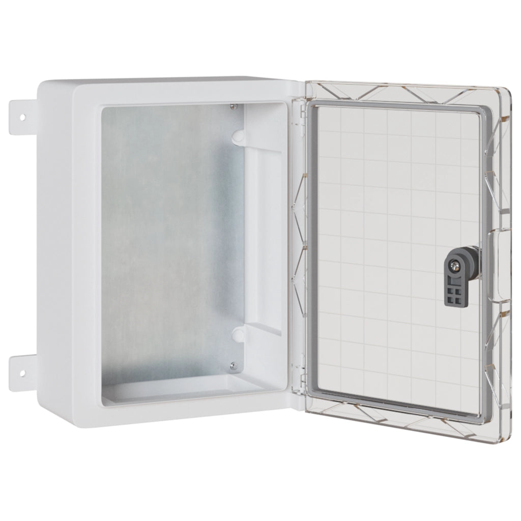 Cabinet di Controllo IP65 Impermeabile Grigio 25x13x33 cm in Plastica ABS