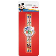Trade Shop - Set 2 Pz Matite Con Gomma Esagonale Grafica Topolino Cancelleria Scuola Bambini 960665 -