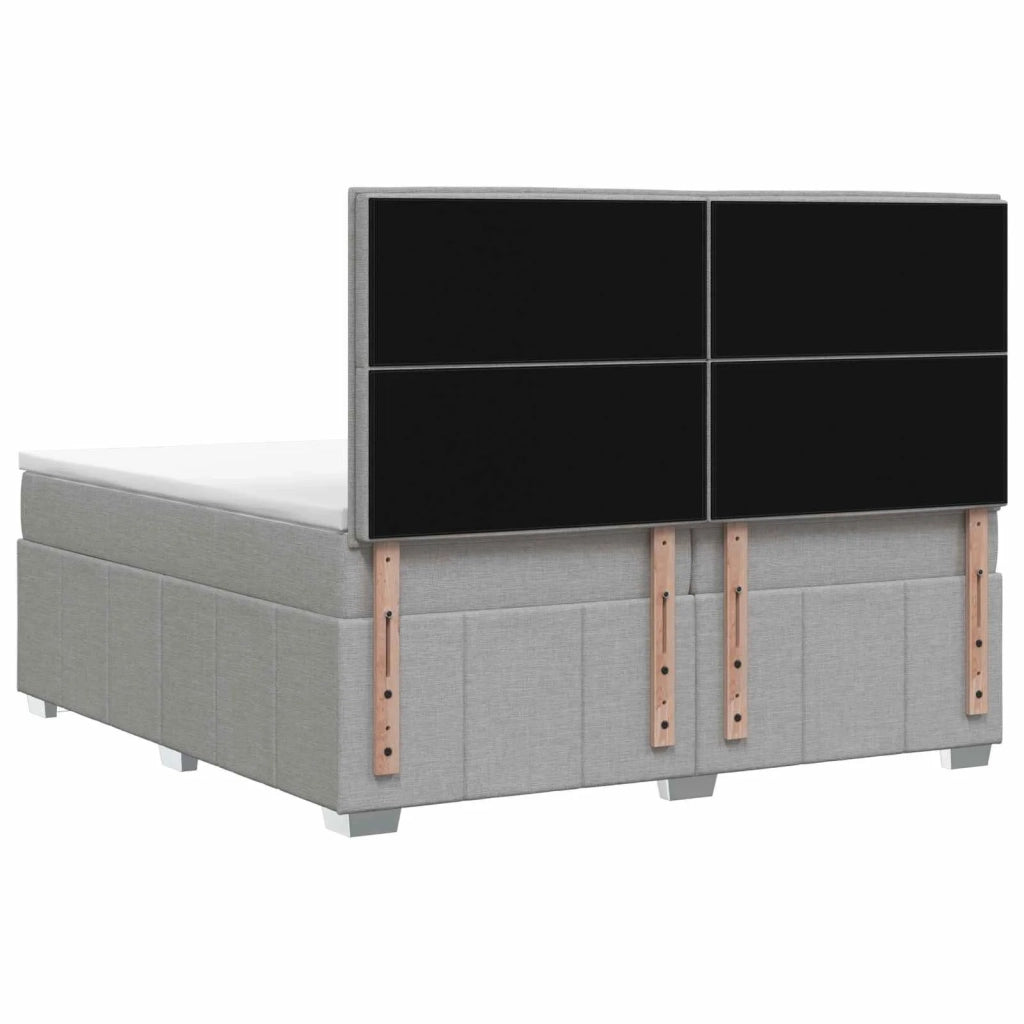 Letto box spring con materasso Grigio Chiaro 160 x 200 cm 3454183