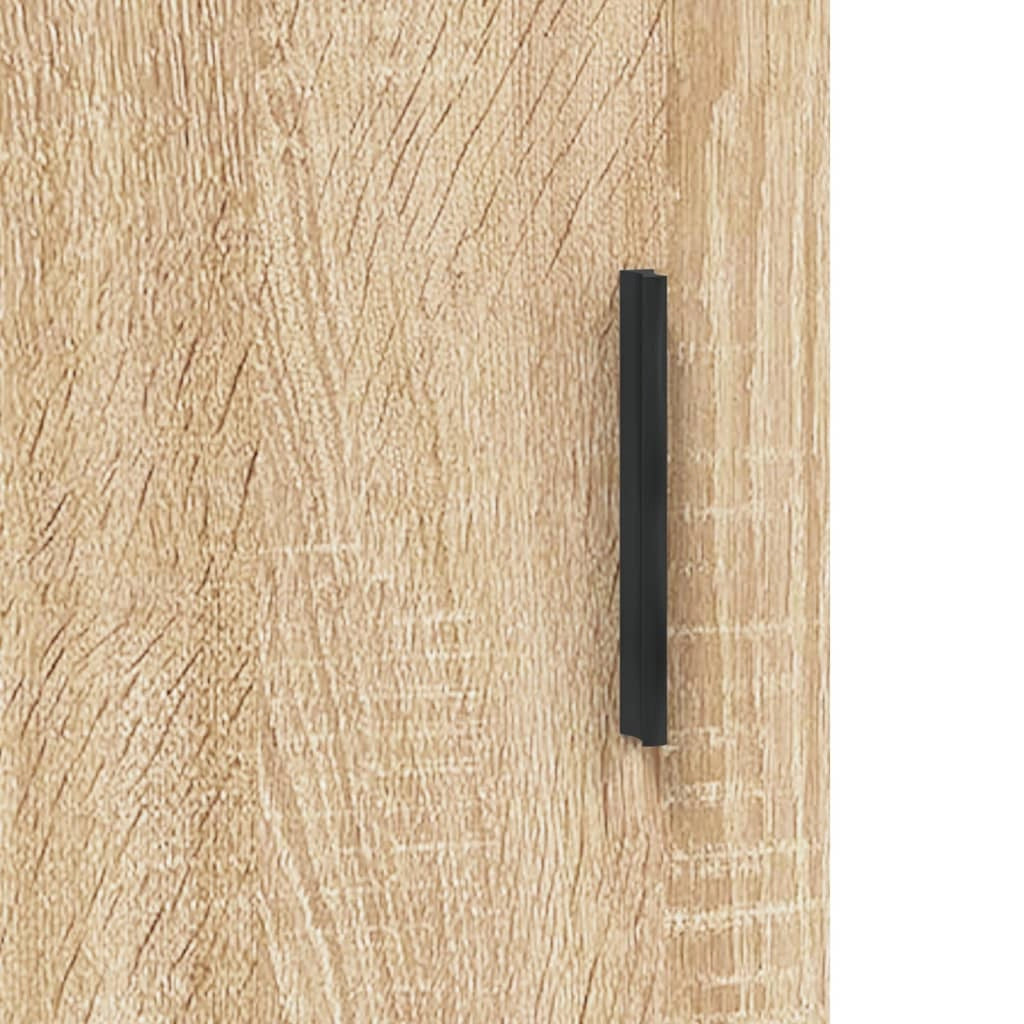 Buffet credenza cassettiera armadio mobile contenitore organizer cucina soggiorno salotto rovere Sonoma alto 34,5 x 34 x 180 cm legno ingegnerizzato marrone 02_0033995