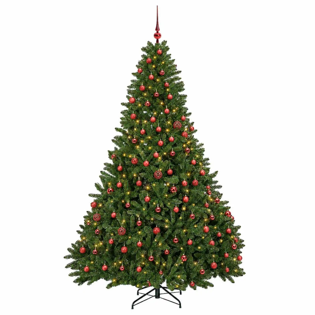 Albero di Natale artificiale verde chiaro con palline 300 cm 3467376