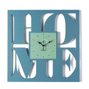 orologio da parete di design home Blu oltremare/verde acqua in Ferro 50x50h cm