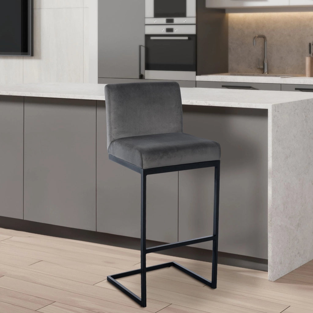 Sgabello da bar Hopewell velluto B 2