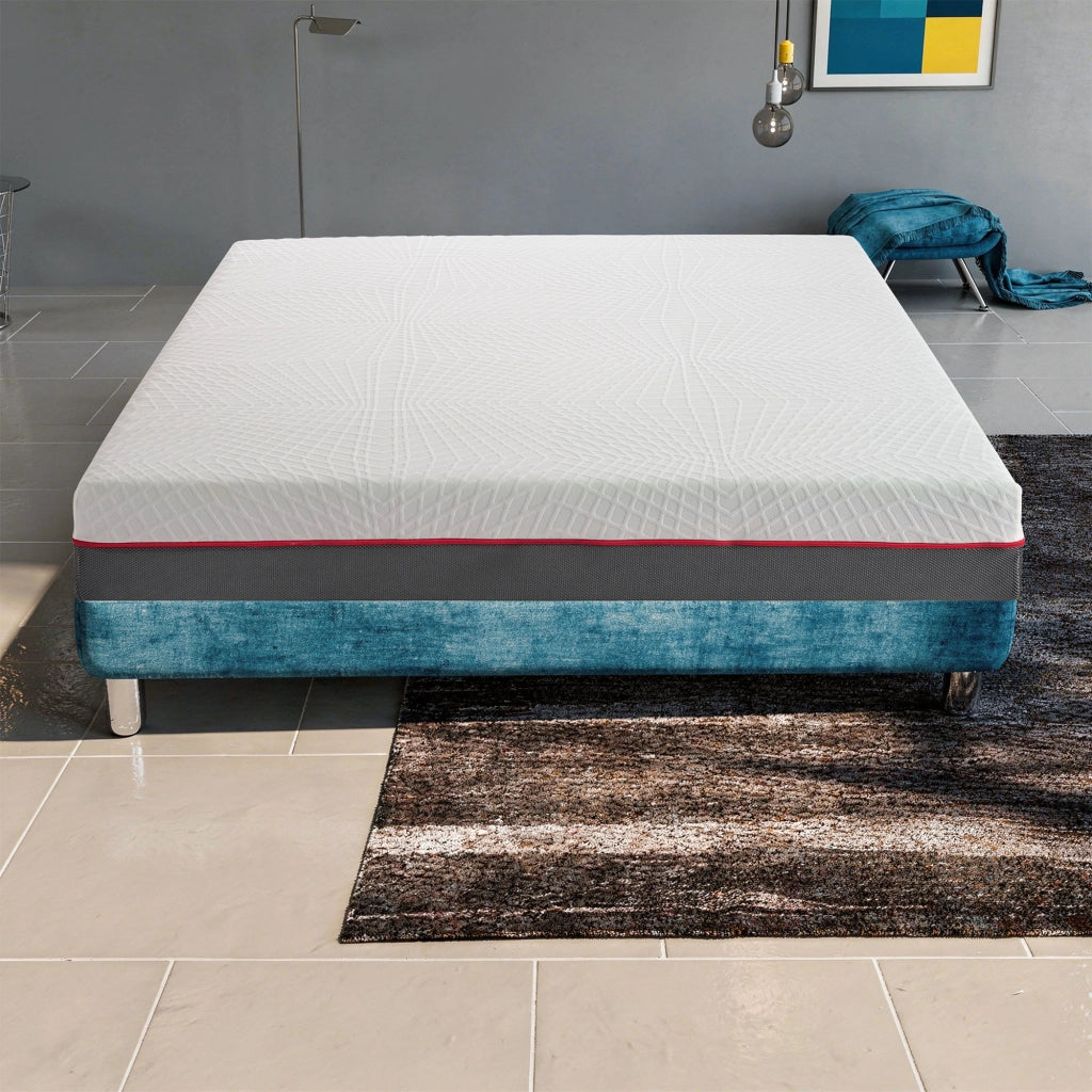 Materasso Singolo 80x190 in Memory Foam, Altezza 21 cm, Sfoderabile, Rigidità H3, GREY