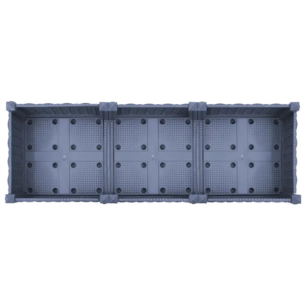 Fioriera | Cassetta per fiori | Vaso Rialzata 120x40x23 cm in Polipropilene