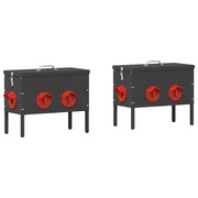 Feeder per pollo 2 pz Nero 41,5 x 20,5 x 33 cm CFW9700830