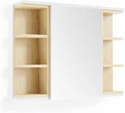 Specchio contenitore bagno Aquis, Bianco, 79.6 x 64 cm, per la conservazione in bagno e combinabile con Aquis