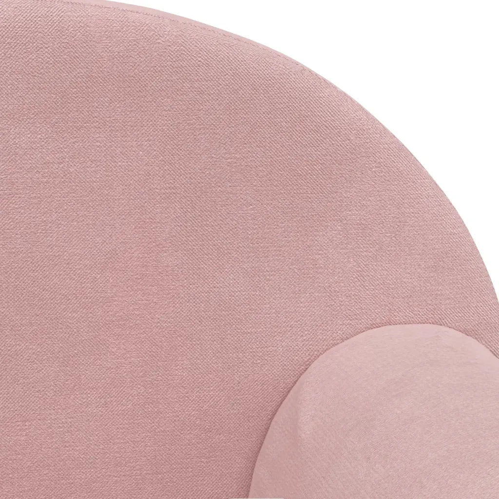 Divano per Bambini a 2 Posti Rosa in Morbido Peluche 356991