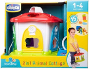 Chicco Cottage Degli Animali 2in1, Gioco a Incastri con Livelli Crescenti di Difficolta, Gioco Educativo con Chiavi Colo