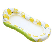 Trade Shop - Lettino In Rete Amaca Con Schienale Gonfiabile Piscina Motivo Limoni 178x80cm 628533 -