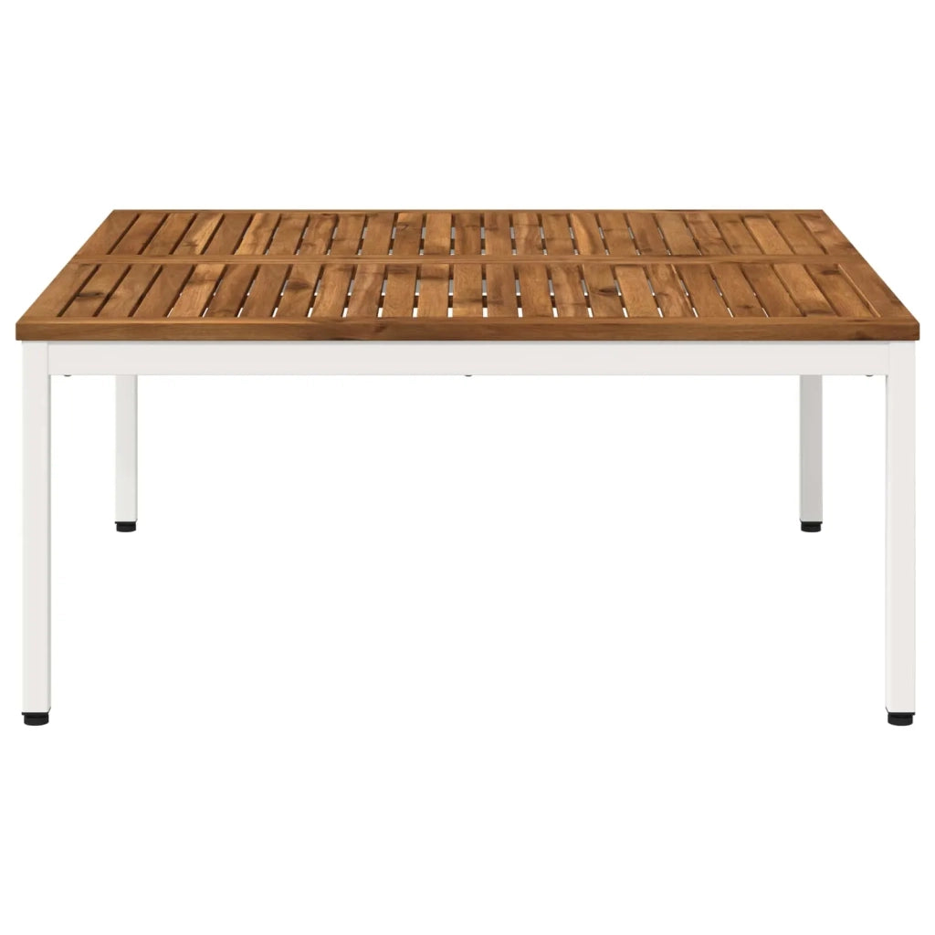 Tavolino da salotto Naturale e Bianco 100 x 100,5 x 45 cm 901290