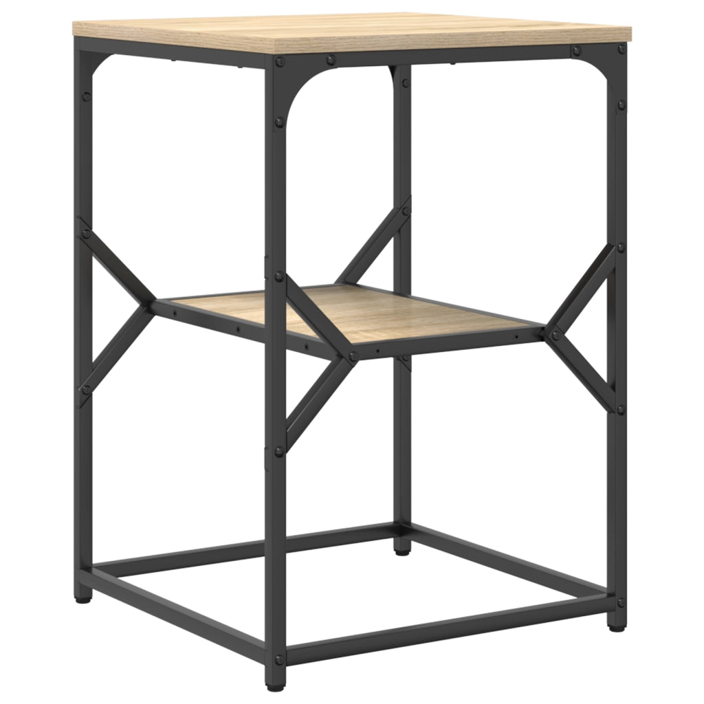 Tavolo laterale  in rovere Sonoma 41x40x60 cm in legno stratificato