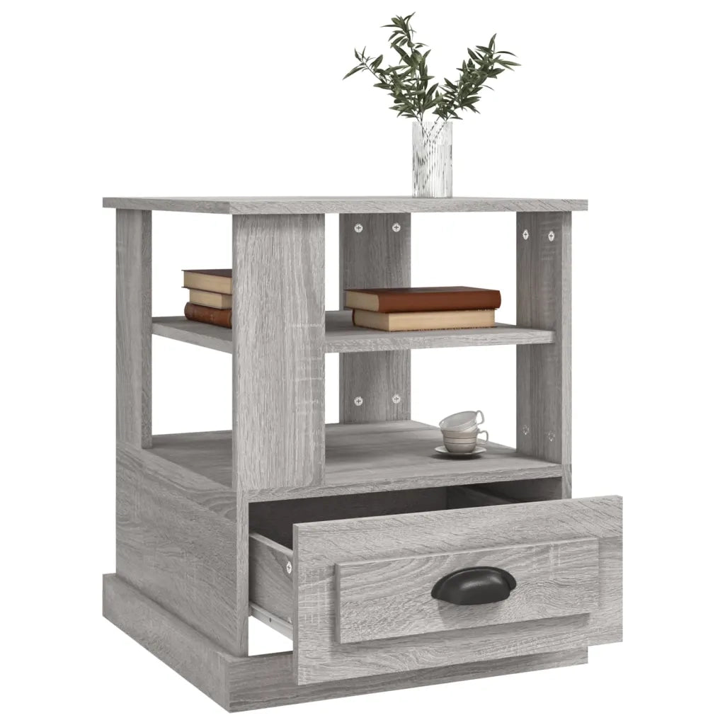 Tavolino | Tavolo laterale Grigio Sonoma 50x50x60 cm in Legno Multistrato
