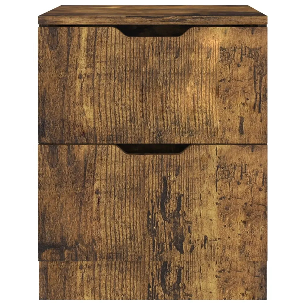 Comodini 2 pz Rovere Fumo 40x40x50 cm in Truciolato cod mxl 30323
