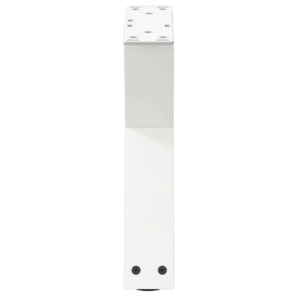 Set di 2 gambe regolabili per tavolino da caffè 30 x 30 cm design estetico moderno acciaio bianco 02_0056963