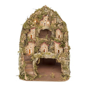 PRESEPE NAPOLETANO NATALIZIO CON LUCI LED INTEGRATE FATTO A MANO ARTIGIANALE
