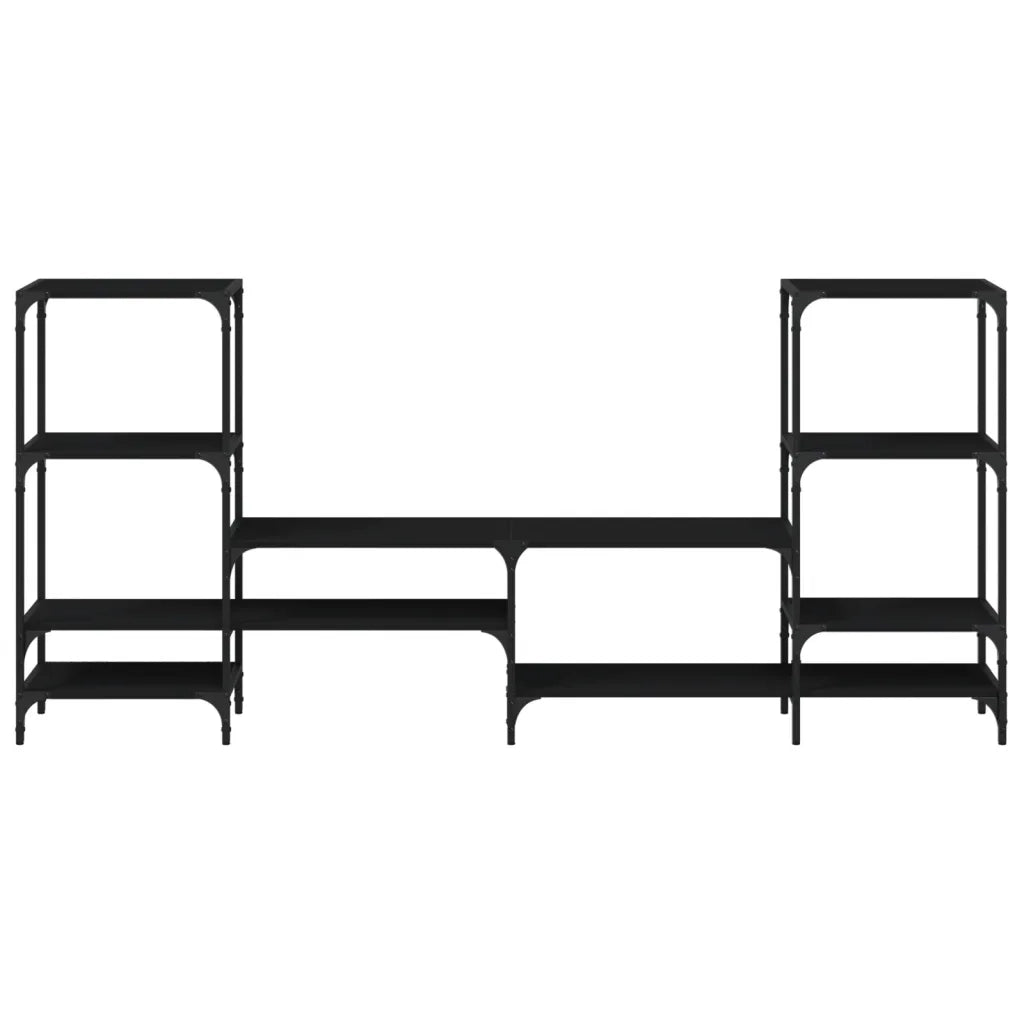 Mobile TV | Armadietto TV | Mobile Porta TV Nero 206,5x28,5x95 cm in Legno Multistrato
