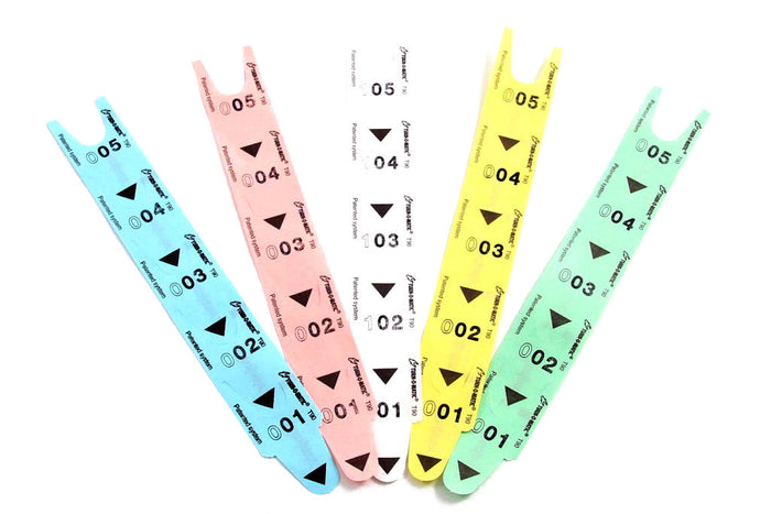 24000 Tickets per Distributore Eliminacode D900 Confezione 6 Rotoli x 4000 Visel Rossi