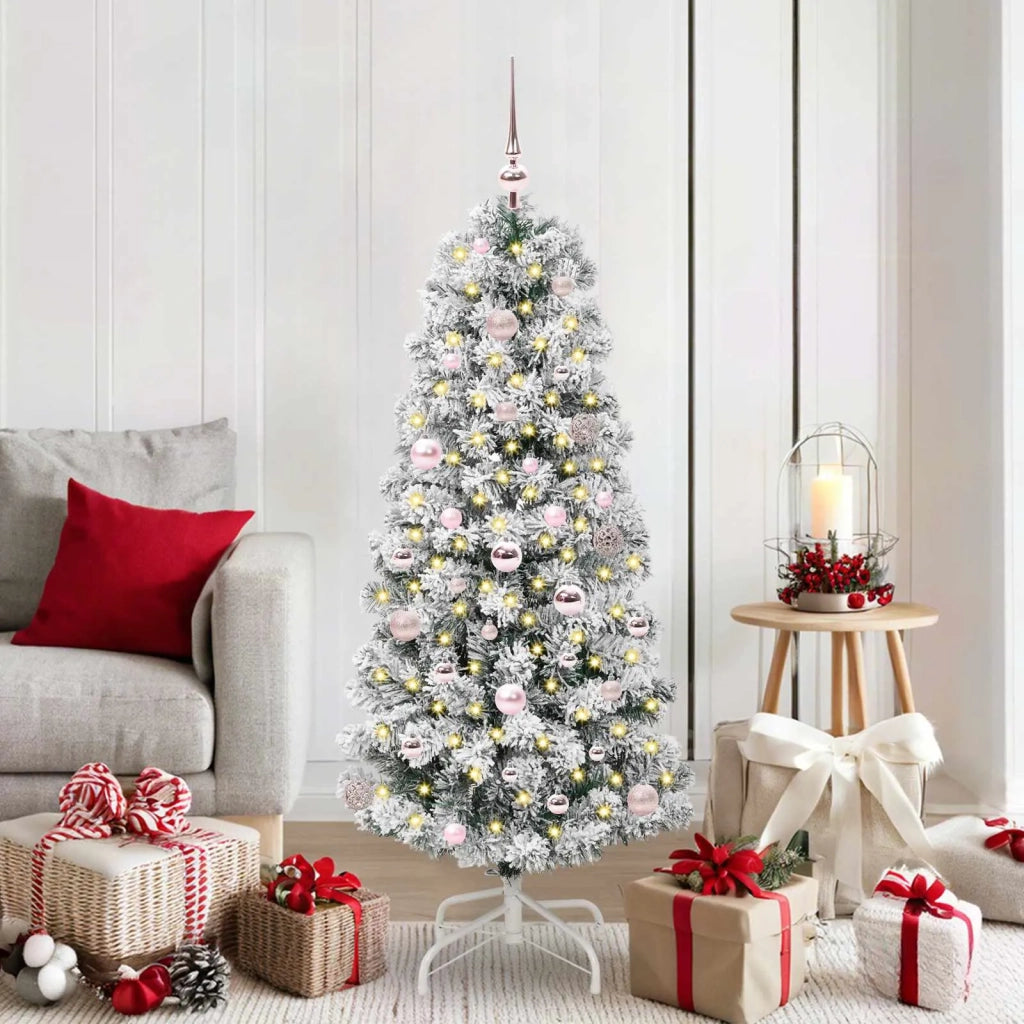 Albero di Natale | Decorazioni natalizie Artificiale con Rami Pieghevoli 150 cm