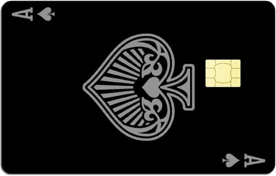 Spada a forma di cuore per carta di credito - Copertura per carta di debito e credito con decorazioni acqua-resistente - Personalizzazione senza bolle per il trasporto - Adatta per chiave - 179 x