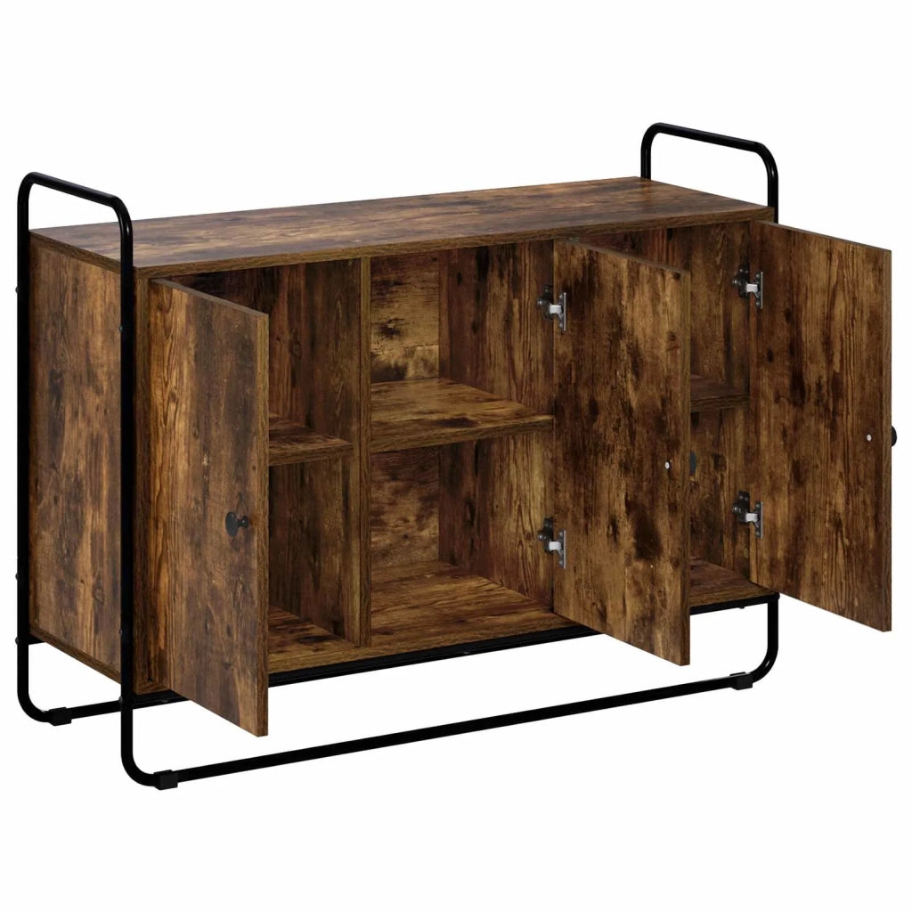Credenza Rovere Fumo 102 x 35 x 75 cm Legno ingegnerizzato 8007974