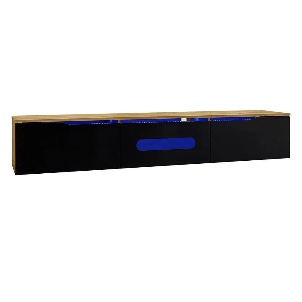 Mobile TV moderno - Xylo - 180cm superficie lucida LED RGB