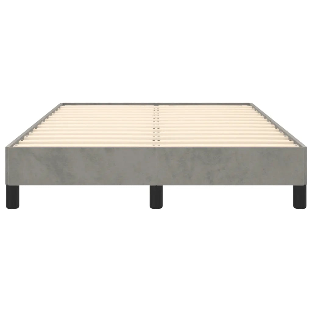 Giroletto senza Materasso Grigio Chiaro 120x200 cm Velluto 346964