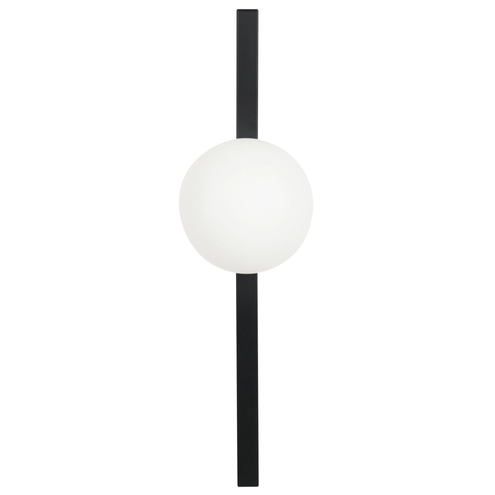 Lampada da parete paralume in vetro base nera in ferro stile moderno contemporaneo camera da letto