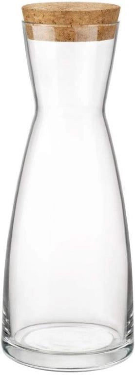 Caraffa Brocca in Vetro Ypsilon con Tappo in Sughero 1 Litro