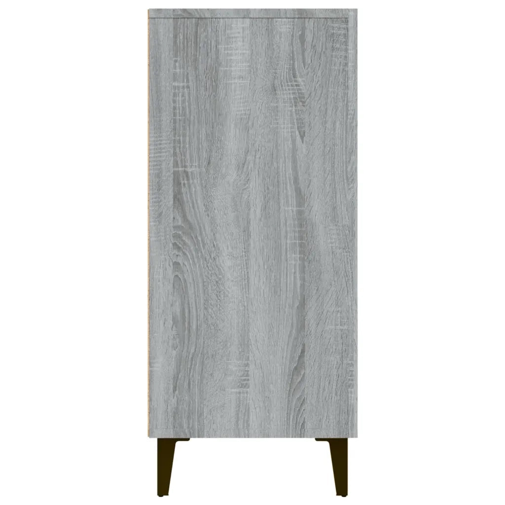 Credenza Grigio Sonoma 90x34x80 cm in Legno Multistrato 817463