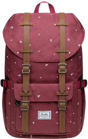 Borsa portatile laptop, borsa esterna funzionale per viaggi e campeggio, borsa studente per studenti, Maroon-13, Tille Unique, elegante