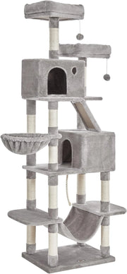 Tiragraffi per gatti VALORA - Grigio chiaro, corda di sisal, PCT190W01