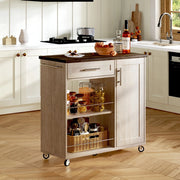 Carrello da Cucina con Ripiani e Cassetto ¨C Xylo ¨C Sonoma, 90x62x90 cm