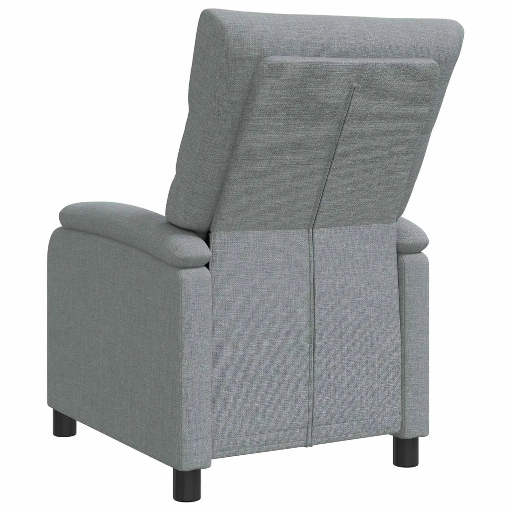 Divano Sedia-Poltrona reclinabile Grigio Chiaro Tessuto 708916