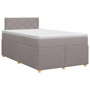 Letto box spring con materasso Tortora 120 x 190 cm Tessuto 3450920