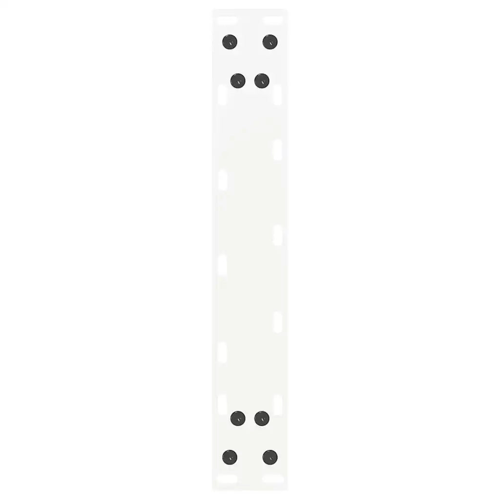 Gambe per Tavolino da Caff¨¨ a Forma di U 2 pz-Set di 2 Gamba per Tavolo Bianche 28x(42-43) cm Acciaio