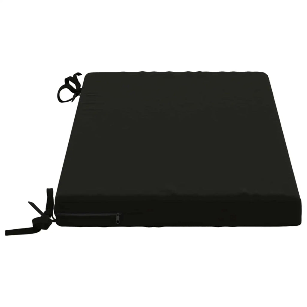 Cuscini per Panchina a 2 Pezzi SOEST 2 pz 100% Poliestere Nero 948647