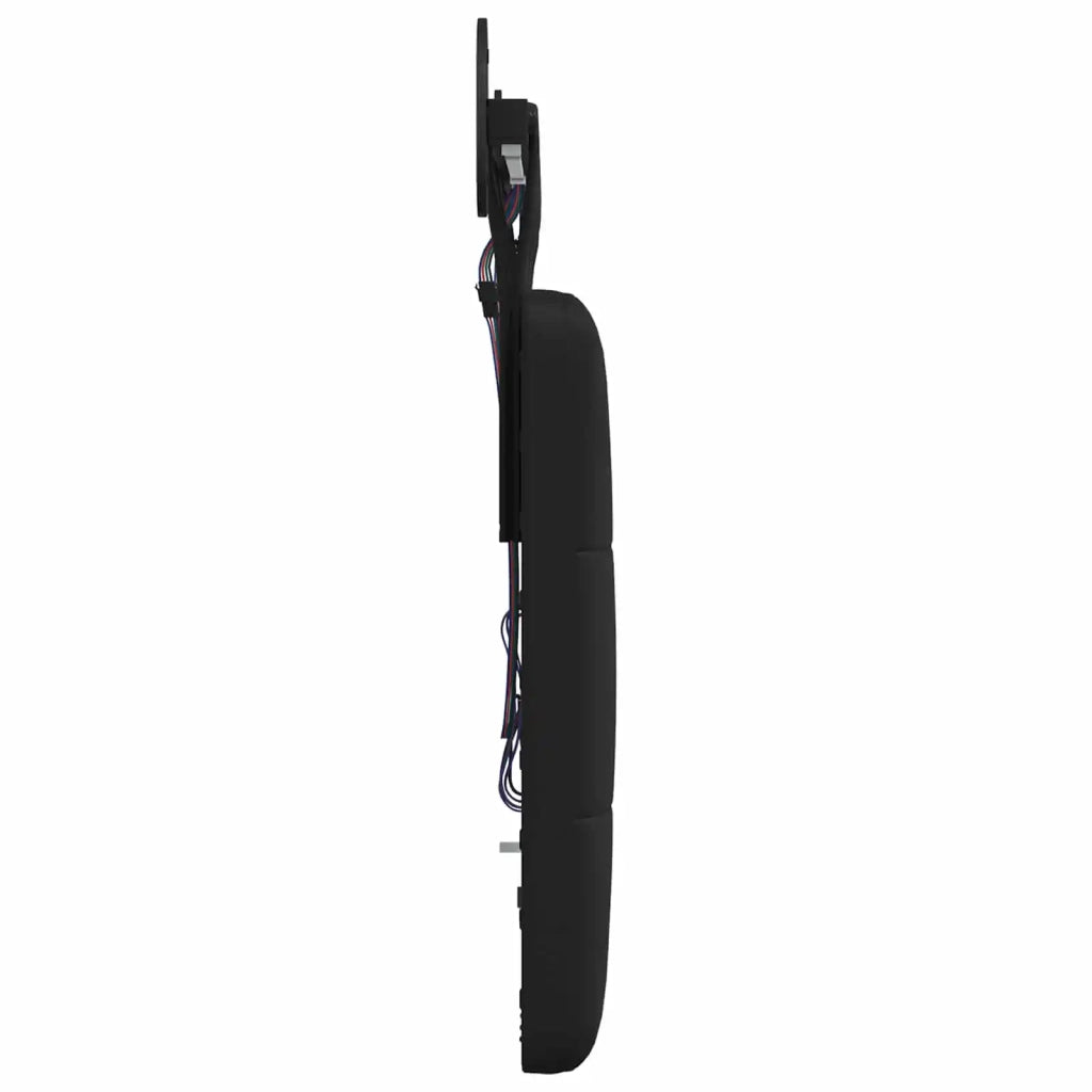 Testiera sospesa Con luce LED Nero Similpelle