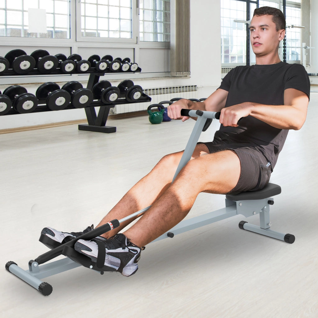 Vogatore Fitness Domestico con Monitor LCD e 12 Livelli di Resistenza ¨C zephmum ¨C Attrezzatura Allenamento Interno