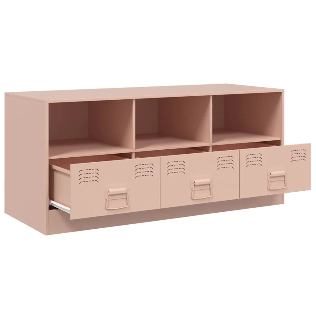 Mobile TV | Armadietto TV | Mobile Porta TV Rosa 99x39x44 cm in Acciaio