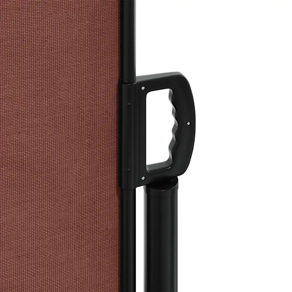 Tenda da Sole Laterale Retrattile-Tenda parasole per balcone per giardino Marrone 100x500 cm