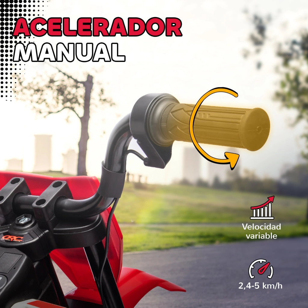 Moto Elettrica per Bambini ¨C zephmum ¨C Rosso 12V 30kg