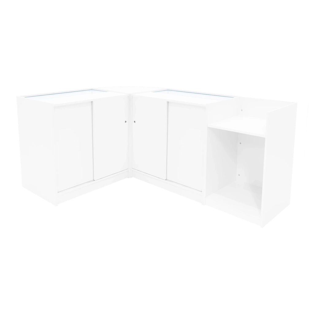 Set Banconi LED Bianco Aries K900 CM60 TB60 Vetrina Negozio con Serratura