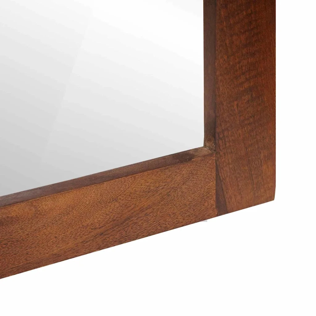 vidaXL Specchio con specchio marrone e argento 50 x 70 cm