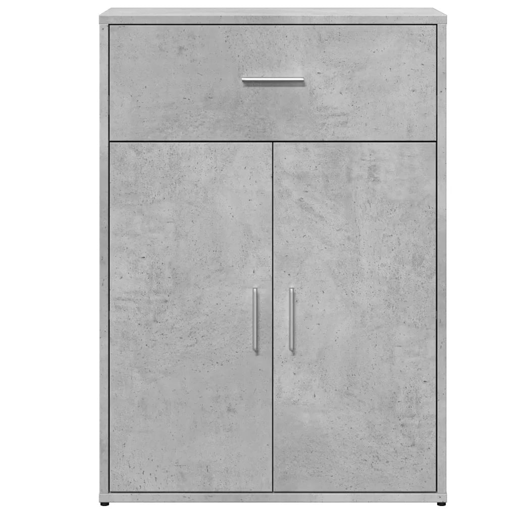 Credenza | Madia | Buffet da pranzo | Armadio da pranzo Grigio Cemento 60x30x84 cm in Legno Multistrato
