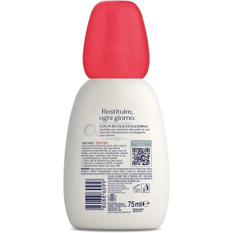 NEUTRO ROBERTS DEODORANTE VAPO DERMAZERO IPOALLERGENICO 75ML