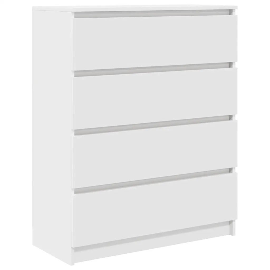 Credenza-Buffet-Armadio da cucina Bianca 80x35x99 cm in Legno Multistrato