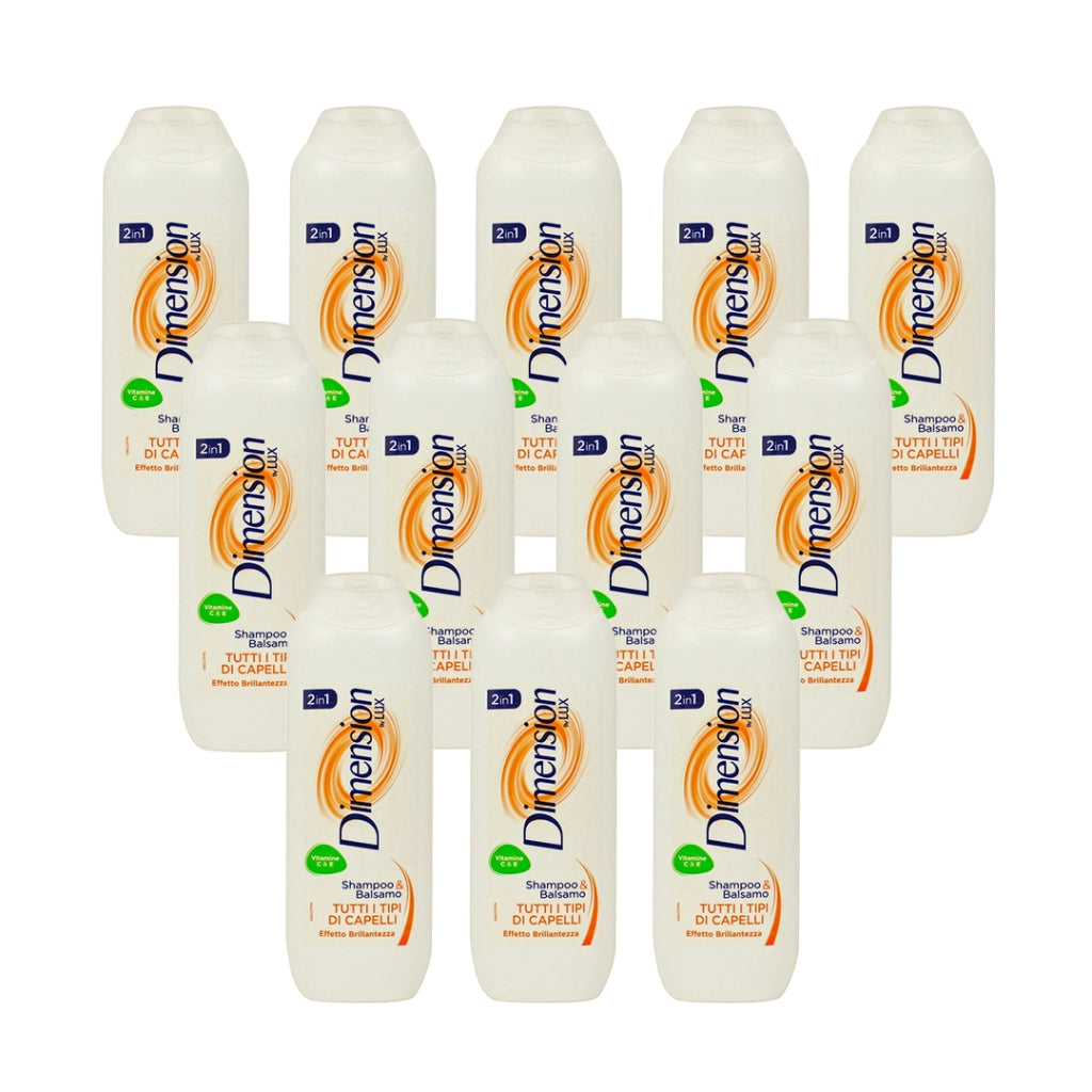 SET 12 DIMENSION SHAMPOO E BALSAMO CON ESTRATTI DI FRUTTA CAPELLI NORMALI 250ML